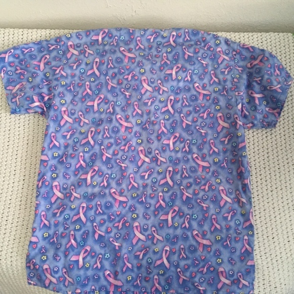PEACHES UNIFORM CANCER SUPPORT NURSE'S SCRUB WOMAN SIZE XS - Picture 5 of 5